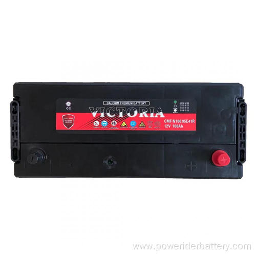 12v 100ah N100 95E41L lead-acid car starting battery